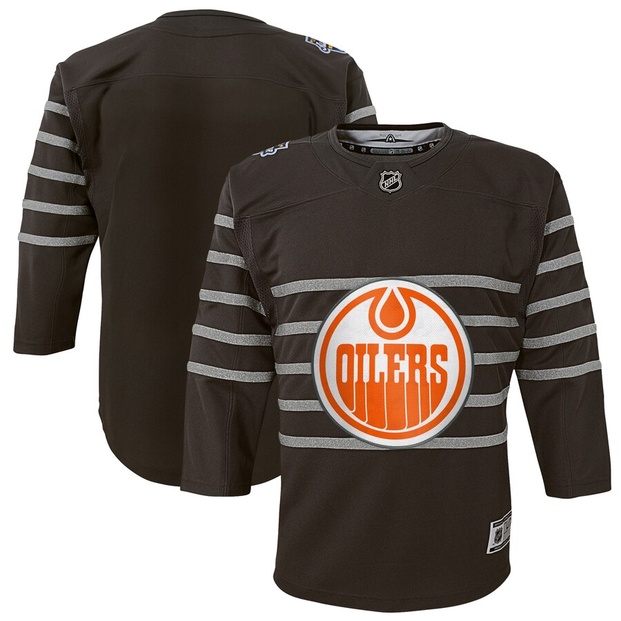 Youth Edmonton Oilers Gray 2020 NHL All-Star Game Premier Jersey->youth nhl jersey->Youth Jersey